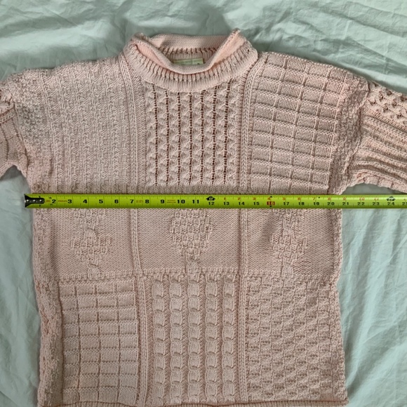 Cotton Irish Cable Knit Sweater by Carraig Donn Women’s size small - Picture 5 of 11